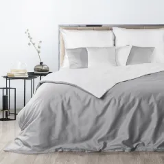 Komplet pościeli Eurofirany Nova3 140X200 cm, 1 szt. 70X80 cm biały