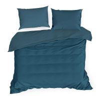 KOMPLET POŚCIELI EUROFIRANY NOVA3 180X200 CM, 2 SZT. 70X80CM GRANATOWY