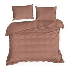Komplet pościeli Eurofirany Nova3 180X200 cm, 2 szt. 70X80CM marsala
