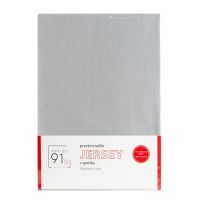 PRZEŚCIERADŁO EUROFIRANY Z GUMKĄ JERSEY D91 140X200 CM WYS.30CM JASNOSZARY