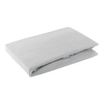 PRZEŚCIERADŁO EUROFIRANY Z GUMKĄ JERSEY D91 180X200 WYS.30 CM JASNOSZARY