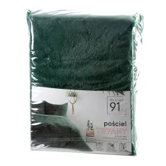 Pościel Eurofirany D91 Tiffany 160 x 200 cm ciemnozielony