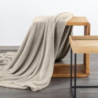 EUROFIRANY KOC D91 LORI 200 X 220 CM BEŻOWY