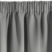 ZASŁONA EUROFIRANY GOTOWA D91 PARISA NA TAŚMIE 140X270 CM SZARY