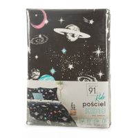 POŚCIEL EUROFIRANY BAWEŁNIANA D91 KID 10 160 X 200 CM CZARNY