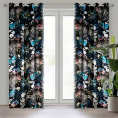 Eurofirany zasłona gotowa Alani 140 x 270 cm czarny