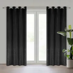 Eurofirany zasłona gotowa Ariadna 140 x 250 cm czarny