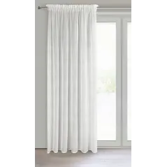 Eurofirany zasłona gotowa Aleksa na taśmie 140 x 270 cm biały
