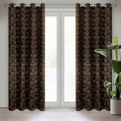 Eurofirany zasłona gotowa Marigold 140X250 cm czarny