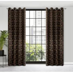 Eurofirany zasłona gotowa Marigold 140X250 cm czarny