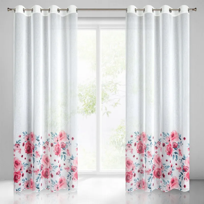 Eurofirany zasłona gotowa Carla 140X250 cm biały Eurofirany zasłona gotowa Carla 140X250 cm biały