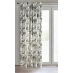 Eurofirany zasłona gotowa Sandy na taśmie 140 x 300 cm stalowy