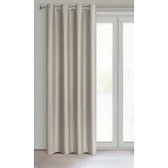 Eurofirany zasłona gotowa Selina 140X250 cm ciemnobeżowy
