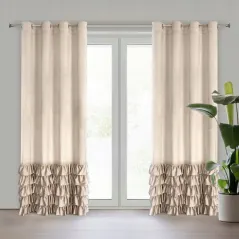 Eurofirany zasłona gotowa Carli 140 x 250 cm beżowy