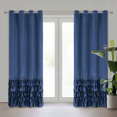 Eurofirany zasłona gotowa Carli 140 x 250 cm granatowy