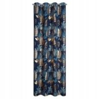 Eurofirany zasłona gotowa Rina 140X250 cm granatowy
