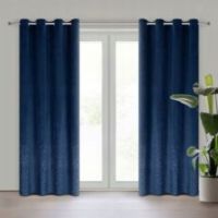 Eurofirany zasłona gotowa Ariadna 140 x 250 cm granatowy
