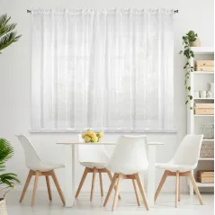 Firana gotowa Eurofirany Lucy na taśmie 400 x 150 cm biały