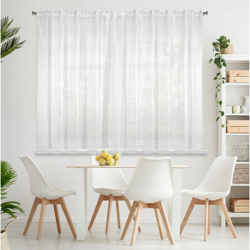 Firana gotowa Eurofirany Lucy na taśmie 400 x 150 cm biały