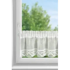 Firana gotowa Eurofirany Gabi 150 x 30 cm kremowy