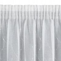 Firana gotowa Eurofirany Arlena na taśmie 140 x 270 cm biały
