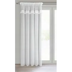 Firana gotowa Eurofirany Kira 1 na taśmie 140 x 270 cm biały