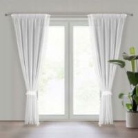 Firana gotowa Eurofirany Kira 3 na taśmie 140 x 270 cm biały