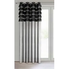 Firana gotowa Eurofirany Aura 140 x 250 cm czarny