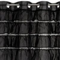 Firana gotowa Eurofirany Aura 140 x 250 cm czarny