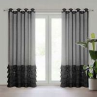 Firana gotowa Eurofirany Dani 1 140 x 250 cm czarny
