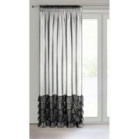 Firana gotowa Eurofirany Dani 1 na taśmie 140 x 250 cm czarny