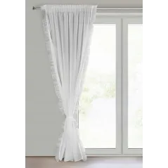 Firana gotowa Eurofirany Karen na taśmie 140 x 270 cm biały