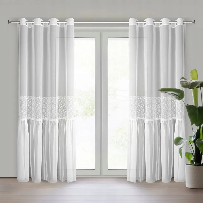 Firana gotowa Eurofirany Lauri 140 x 250 cm biały Firana gotowa Eurofirany Lauri 140 x 250 cm biały