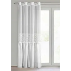 Firana gotowa Eurofirany Lauri 140 x 250 cm biały