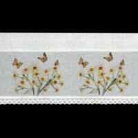 Firana gotowa Eurofirany Flora 150X30 cm biały