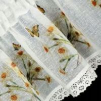 Firana gotowa Eurofirany Flora 150X30 cm biały