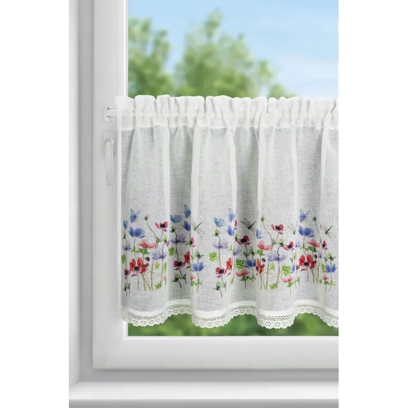 Firana gotowa Eurofirany Nora 150X60 cm biały