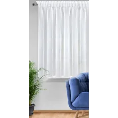Firana gotowa Eurofirany Mirea na taśmie 350 x 150 cm biały