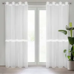 Firana gotowa Eurofirany Sylvi 140 x 260 cm biały