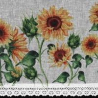 Firana gotowa Eurofirany Helia 150 x 30 cm żółty