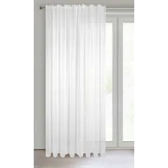 Firana gotowa Eurofirany Lucy na taśmie 140 x 270 cm biały
