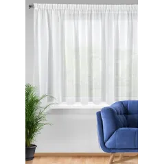 Firana gotowa Eurofirany Lucy na taśmie 300 x 160 cm biały