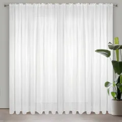 Firana gotowa Eurofirany Lucy na taśmie 350 x 250 cm biały