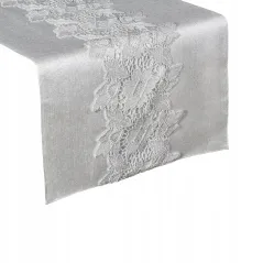 Eurofirany obrus Tami 35X180 cm popielaty