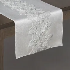 Eurofirany obrus Tami 35X180 cm popielaty