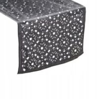 Eurofirany obrus Pilar 33X180 cm stalowy