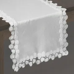 Eurofirany obrus Sophie 40X180 cm srebrny