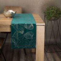 Eurofirany obrus Blink 16 35X140 cm ciemnoturkusowy