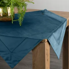 Eurofirany obrus velvet 85X85 cm granatowy