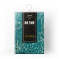 Eurofirany obrus Blink 16 35X140 cm ciemnoturkusowy